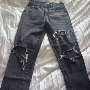 PacSun Distressed Black Jeans for Women